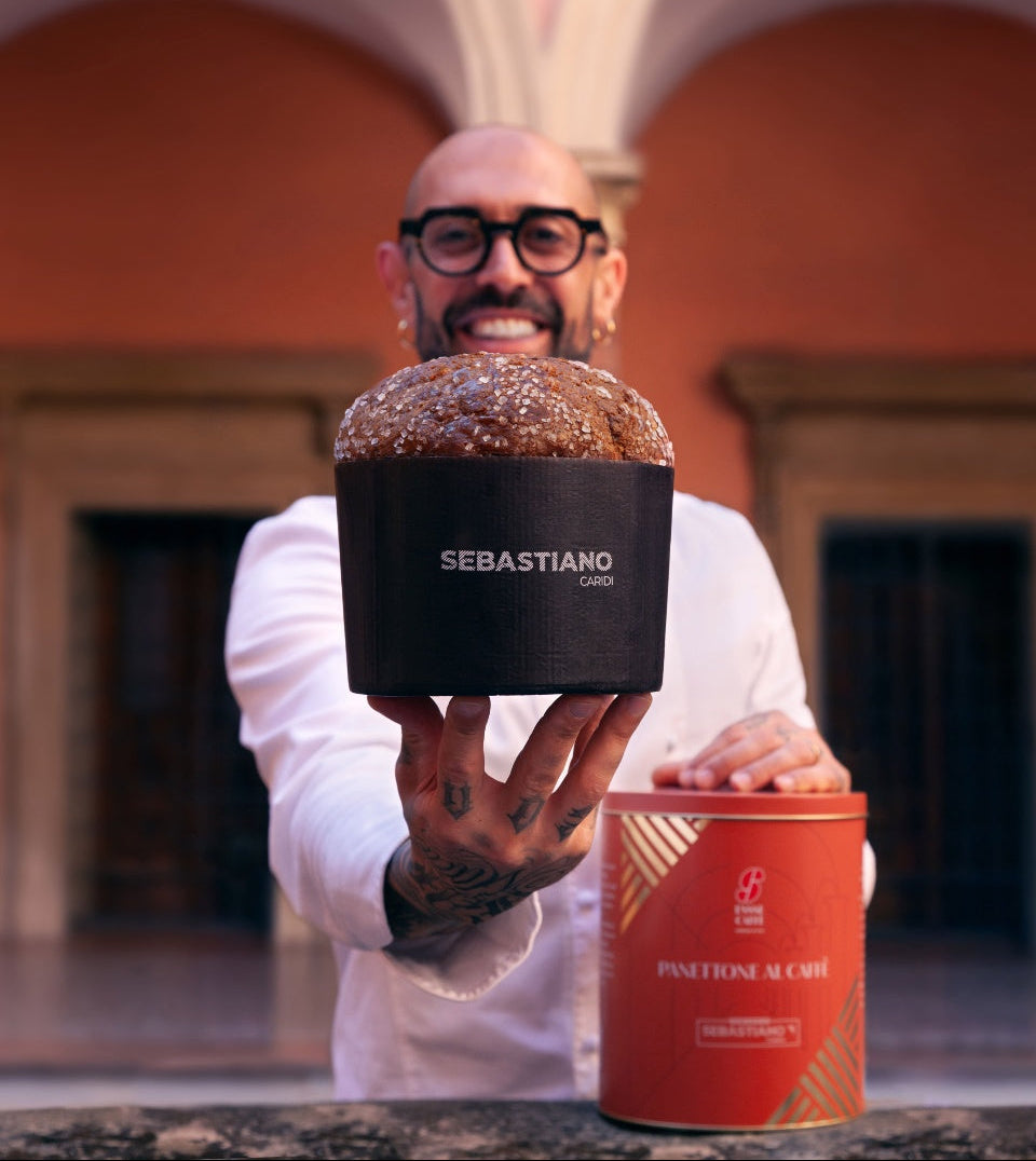 Panettone artigianale al caffè e caramello